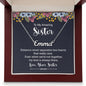 To My Sister Distance Never Separates Two Hearts Custom Name Necklace-Express Your Love Gifts