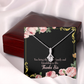 To My Sister Friendship to Life Alluring Ribbon Necklace Message Card-Express Your Love Gifts