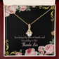 To My Sister Friendship to Life Alluring Ribbon Necklace Message Card-Express Your Love Gifts