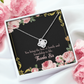 To My Sister Friendship to Life Infinity Knot Necklace Message Card-Express Your Love Gifts