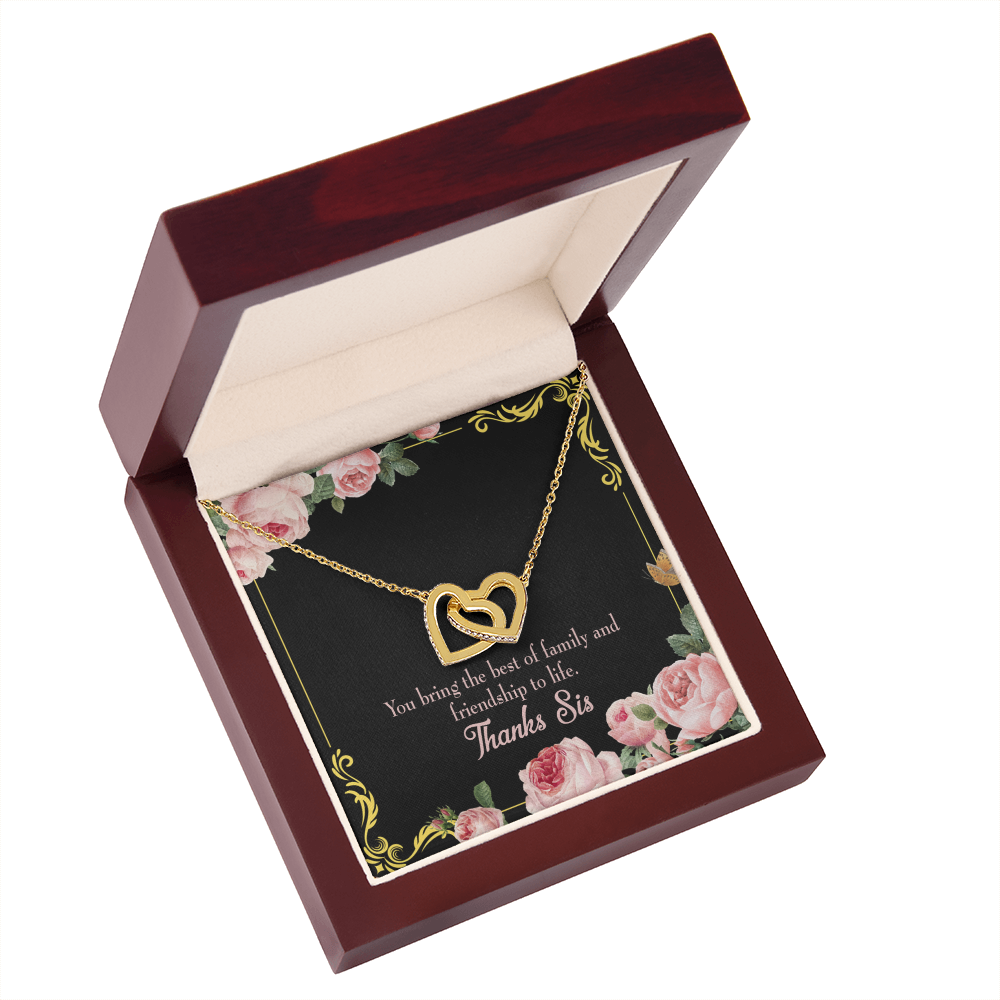 To My Sister Friendship to Life Inseparable Necklace-Express Your Love Gifts