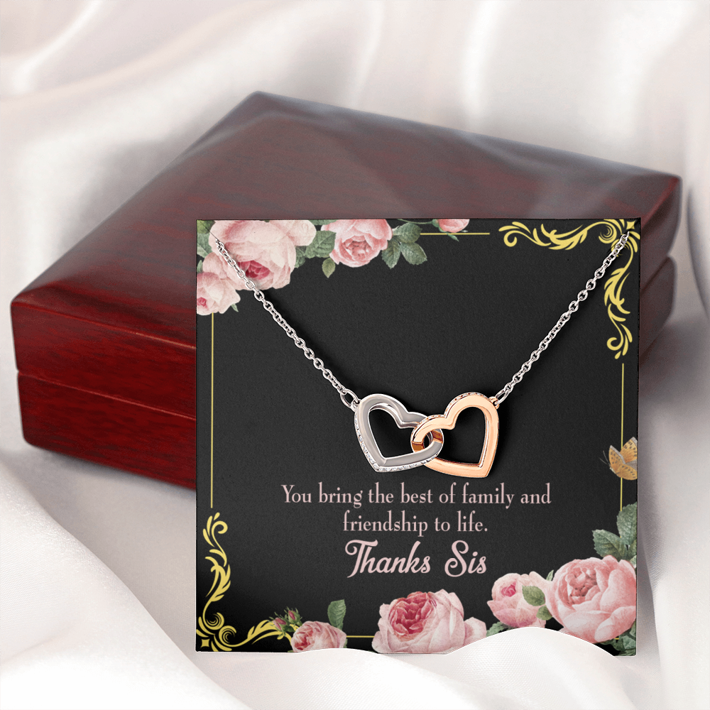 To My Sister Friendship to Life Inseparable Necklace-Express Your Love Gifts