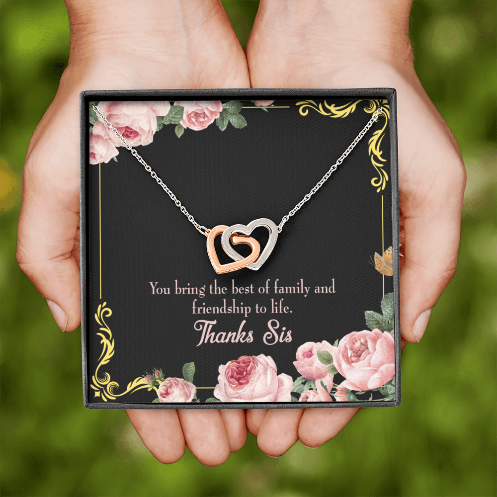 To My Sister Friendship to Life Inseparable Necklace-Express Your Love Gifts
