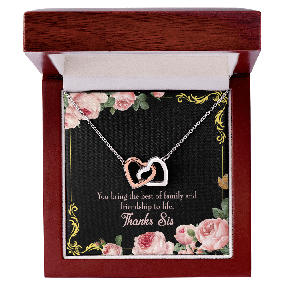 To My Sister Friendship to Life Inseparable Necklace-Express Your Love Gifts
