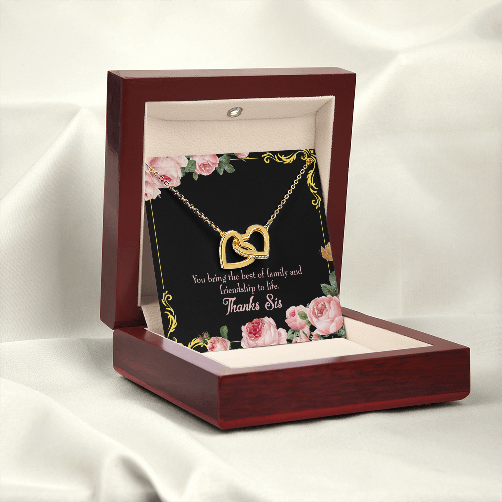 To My Sister Friendship to Life Inseparable Necklace-Express Your Love Gifts