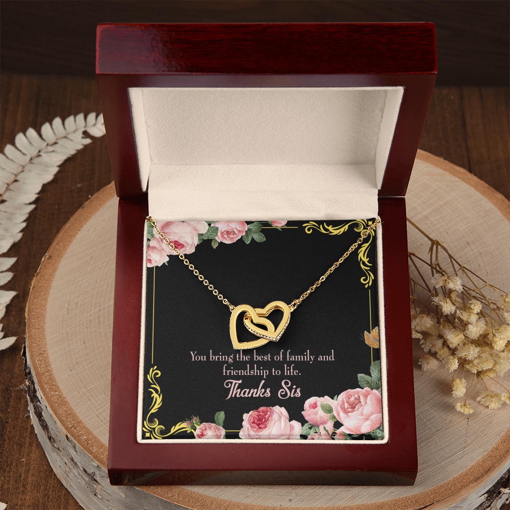 To My Sister Friendship to Life Inseparable Necklace-Express Your Love Gifts
