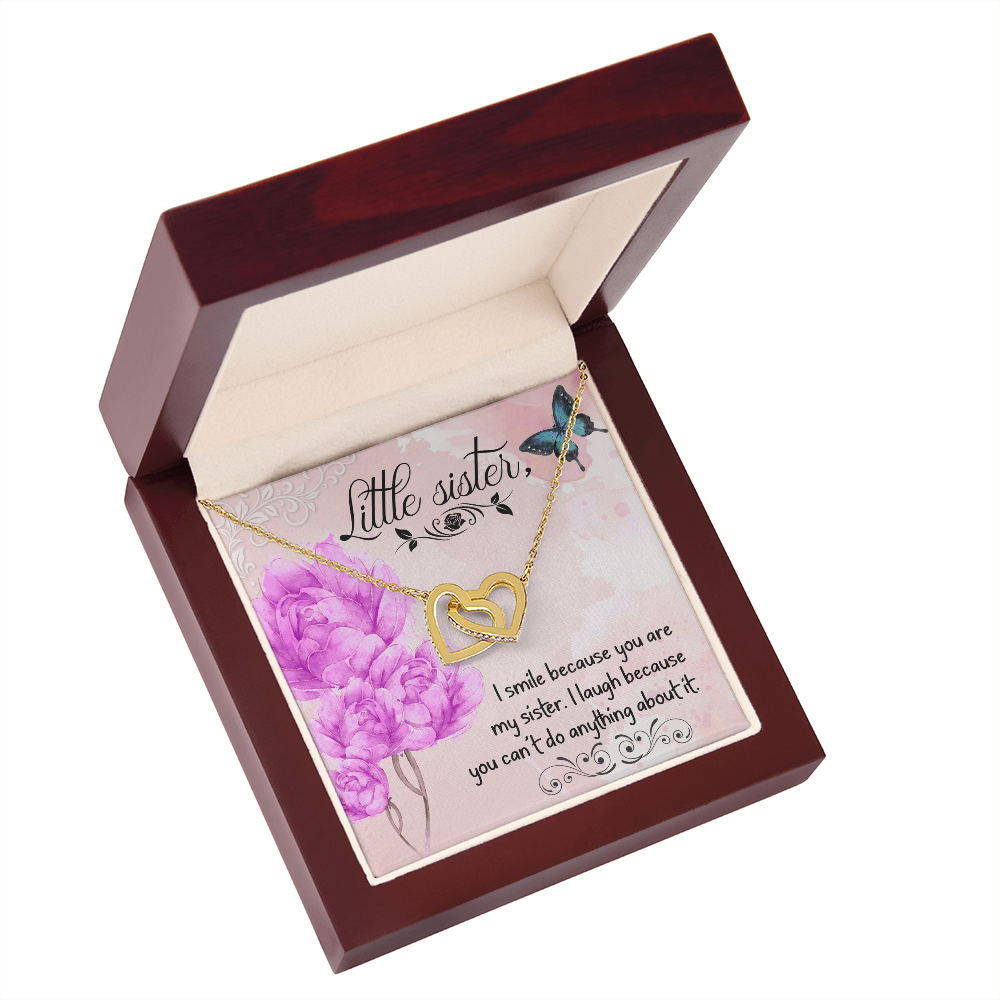 To My Sister I Smile Because You Are My Sister Inseparable Necklace-Express Your Love Gifts