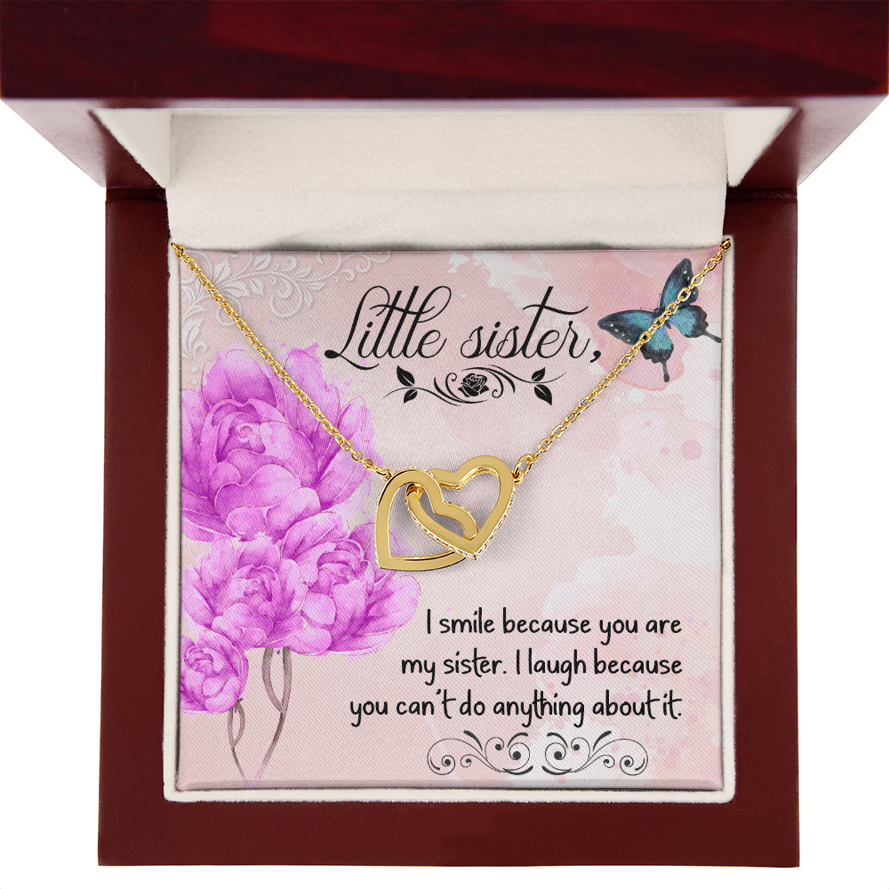 To My Sister I Smile Because You Are My Sister Inseparable Necklace-Express Your Love Gifts