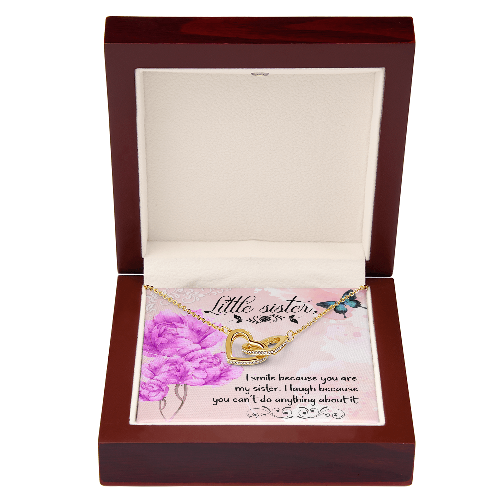 To My Sister I Smile Because You Are My Sister Inseparable Necklace-Express Your Love Gifts