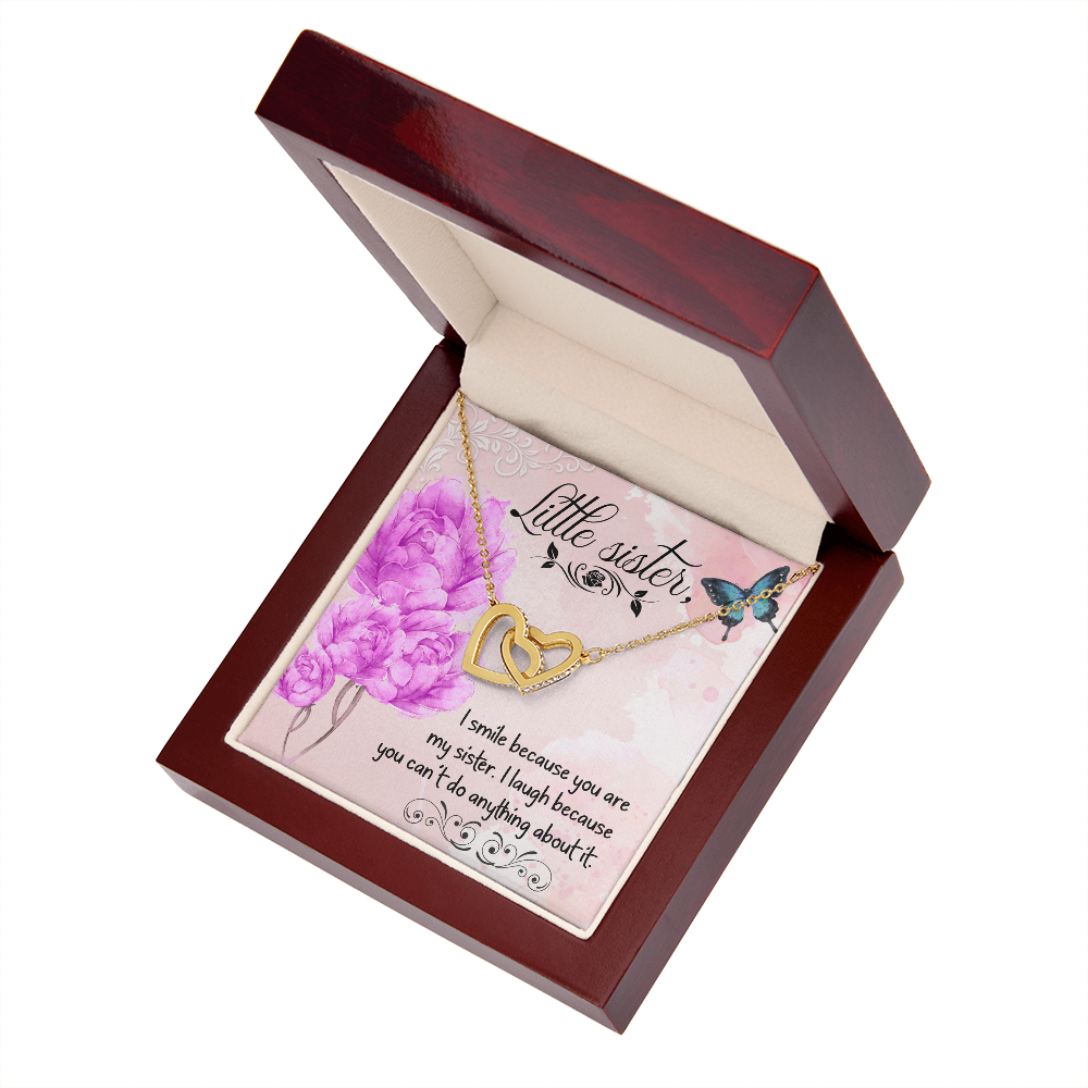 To My Sister I Smile Because You Are My Sister Inseparable Necklace-Express Your Love Gifts