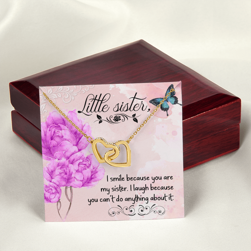 To My Sister I Smile Because You Are My Sister Inseparable Necklace-Express Your Love Gifts