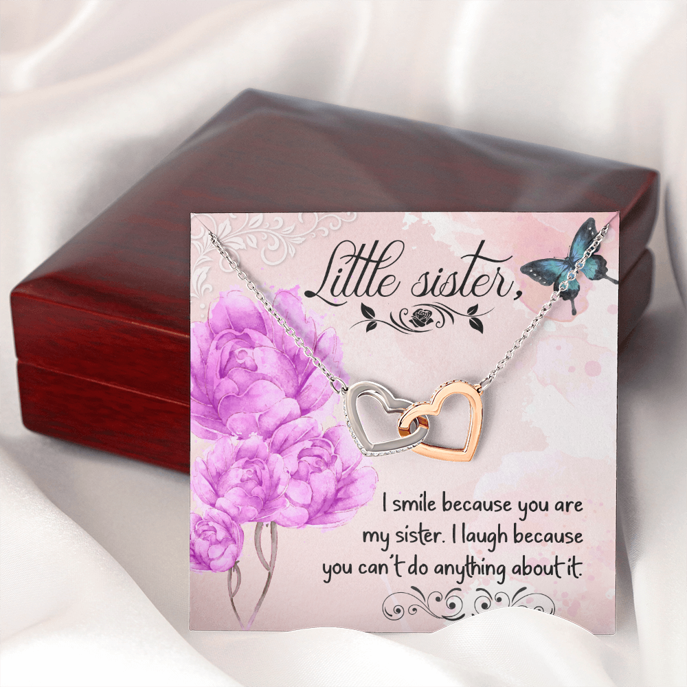 To My Sister I Smile Because You Are My Sister Inseparable Necklace-Express Your Love Gifts