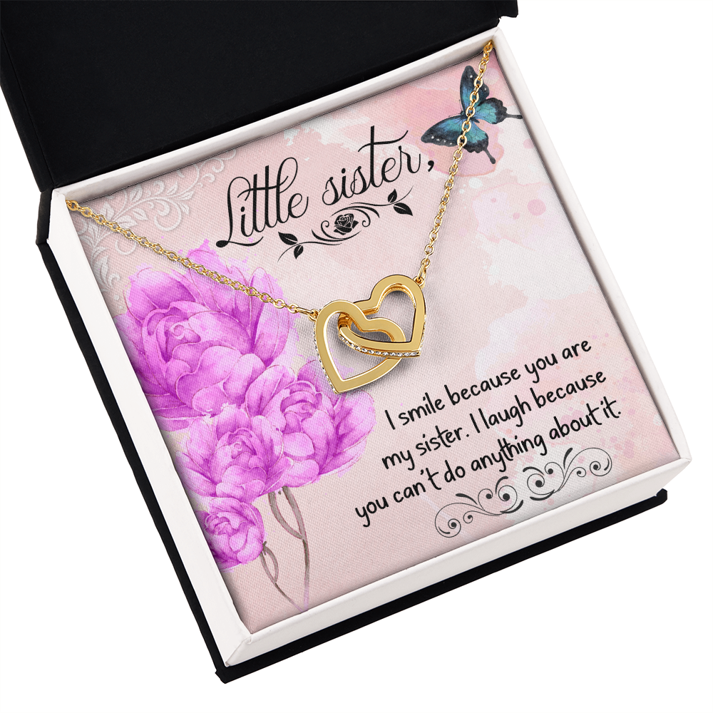 To My Sister I Smile Because You Are My Sister Inseparable Necklace-Express Your Love Gifts