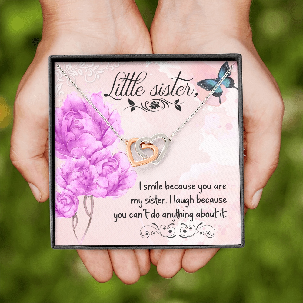To My Sister I Smile Because You Are My Sister Inseparable Necklace-Express Your Love Gifts