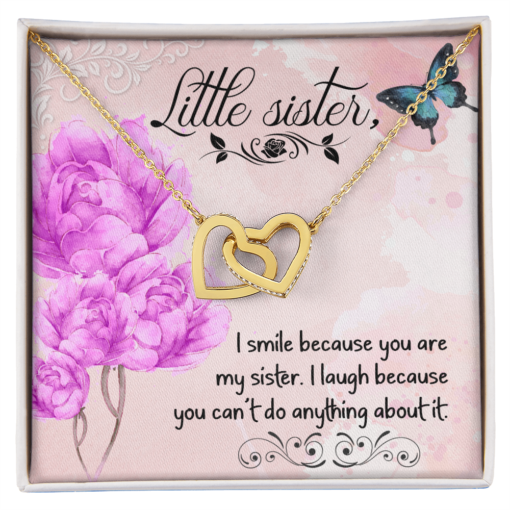 To My Sister I Smile Because You Are My Sister Inseparable Necklace-Express Your Love Gifts