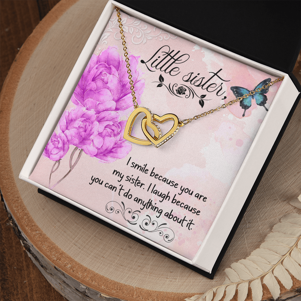 To My Sister I Smile Because You Are My Sister Inseparable Necklace-Express Your Love Gifts