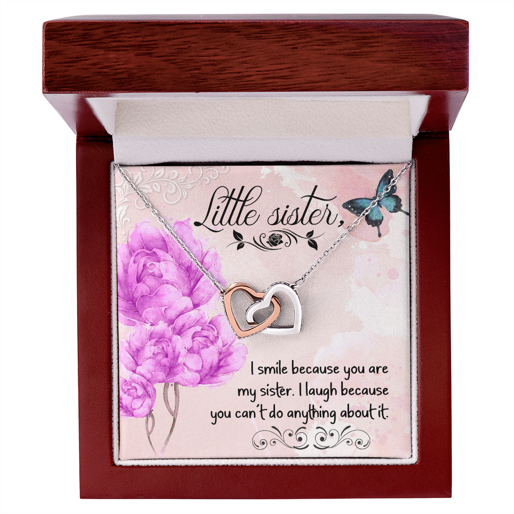 To My Sister I Smile Because You Are My Sister Inseparable Necklace-Express Your Love Gifts