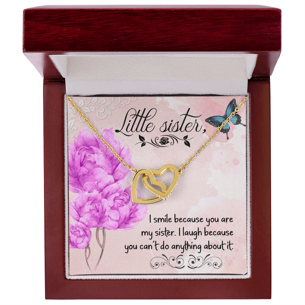 To My Sister I Smile Because You Are My Sister Inseparable Necklace-Express Your Love Gifts