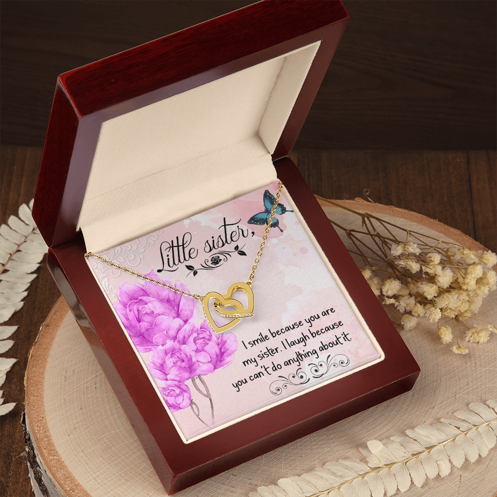 To My Sister I Smile Because You Are My Sister Inseparable Necklace-Express Your Love Gifts