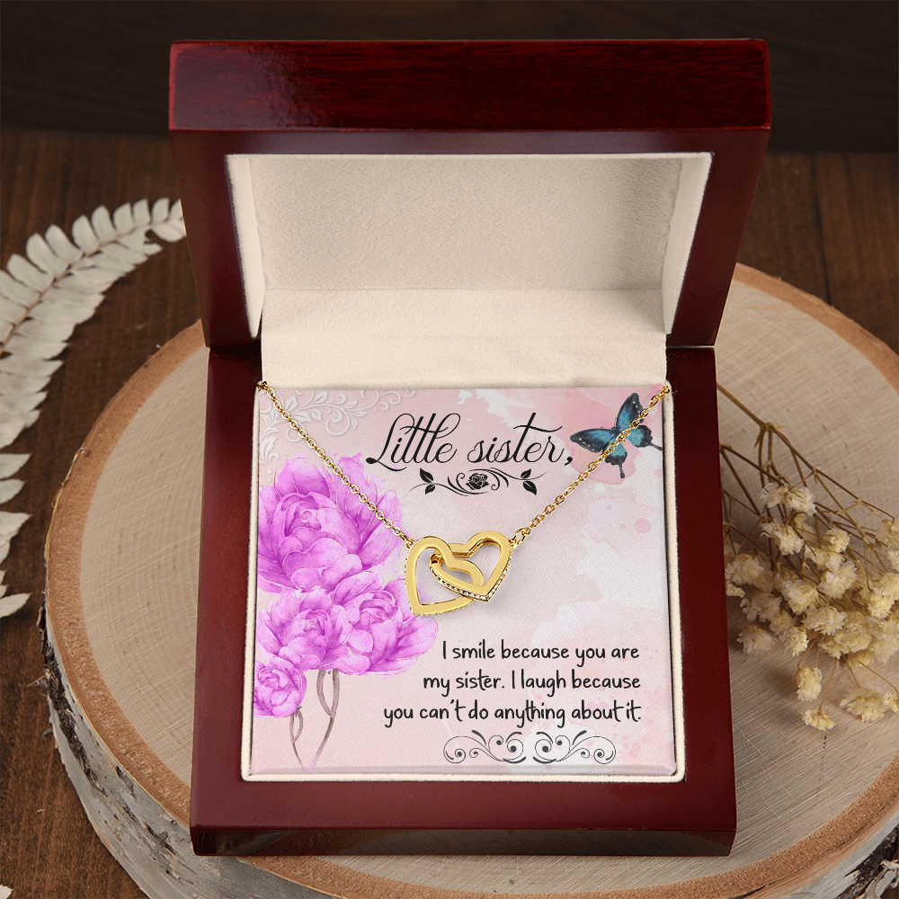 To My Sister I Smile Because You Are My Sister Inseparable Necklace-Express Your Love Gifts