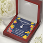 To My Sister I Will Always Will Be Alluring Ribbon Necklace Message Card-Express Your Love Gifts
