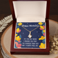 To My Sister I Will Always Will Be Alluring Ribbon Necklace Message Card-Express Your Love Gifts