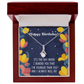 To My Sister I Will Always Will Be Alluring Ribbon Necklace Message Card-Express Your Love Gifts