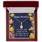 To My Sister I Will Always Will Be Alluring Ribbon Necklace Message Card-Express Your Love Gifts