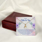 To My Sister-In-Law I Know You Now as My Bonus Sister Alluring Ribbon Necklace Message Card-Express Your Love Gifts