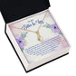 To My Sister-In-Law I Know You Now as My Bonus Sister Alluring Ribbon Necklace Message Card-Express Your Love Gifts