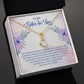 To My Sister-In-Law I Know You Now as My Bonus Sister Alluring Ribbon Necklace Message Card-Express Your Love Gifts