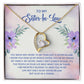 To My Sister-In-Law I Know You Now as My Bonus Sister Forever Necklace w Message Card-Express Your Love Gifts