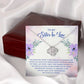 To My Sister-In-Law I Know You Now as My Bonus Sister Infinity Knot Necklace Message Card-Express Your Love Gifts