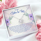 To My Sister-In-Law I Know You Now as My Bonus Sister Infinity Knot Necklace Message Card-Express Your Love Gifts