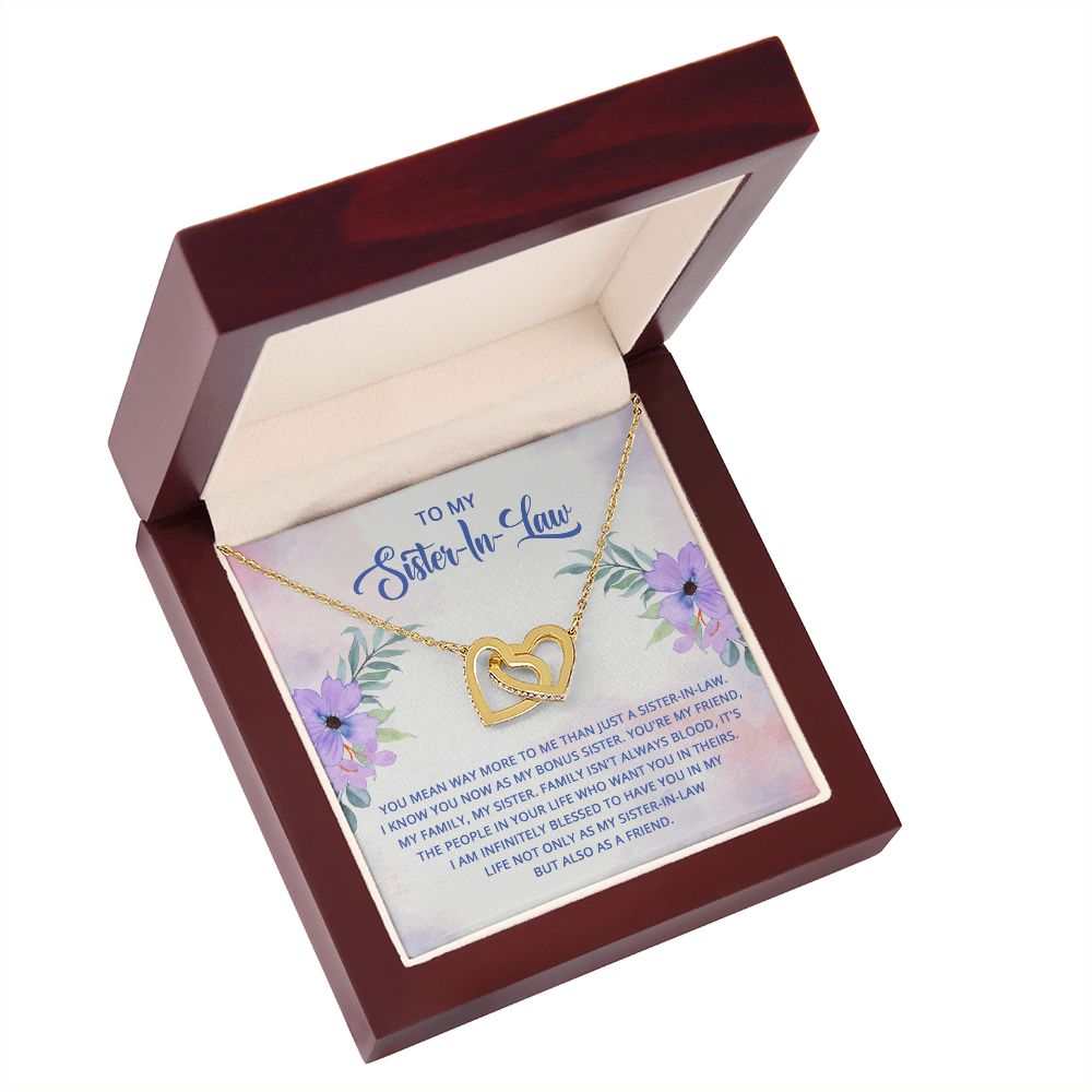 To My Sister-In-Law I Know You Now as My Bonus Sister Inseparable Necklace-Express Your Love Gifts