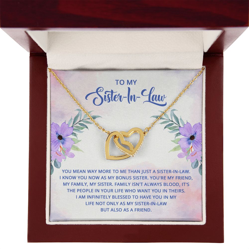 To My Sister-In-Law I Know You Now as My Bonus Sister Inseparable Necklace-Express Your Love Gifts