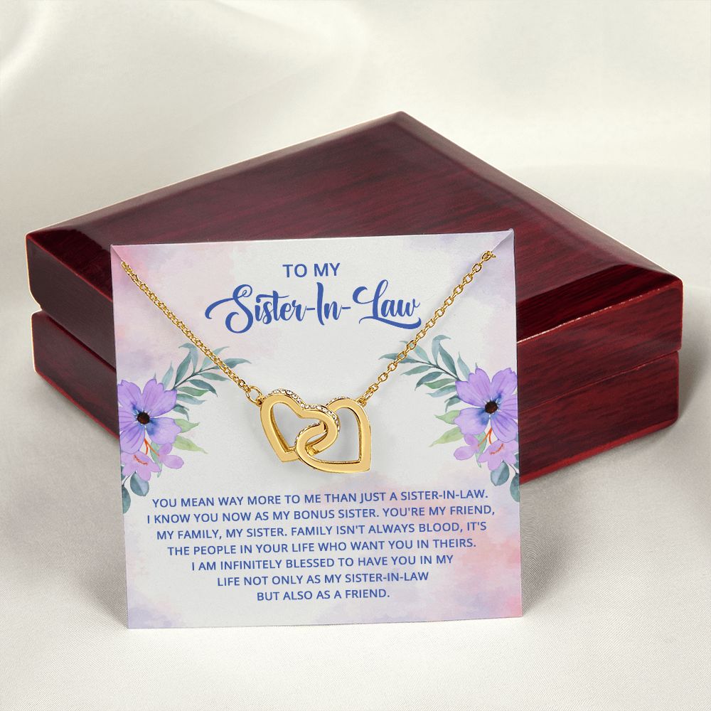 To My Sister-In-Law I Know You Now as My Bonus Sister Inseparable Necklace-Express Your Love Gifts