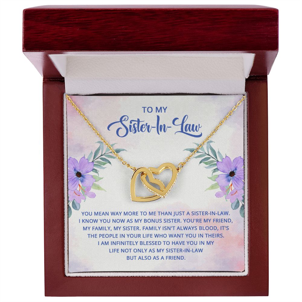 To My Sister-In-Law I Know You Now as My Bonus Sister Inseparable Necklace-Express Your Love Gifts