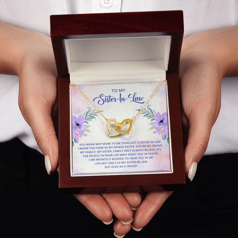 To My Sister-In-Law I Know You Now as My Bonus Sister Inseparable Necklace-Express Your Love Gifts
