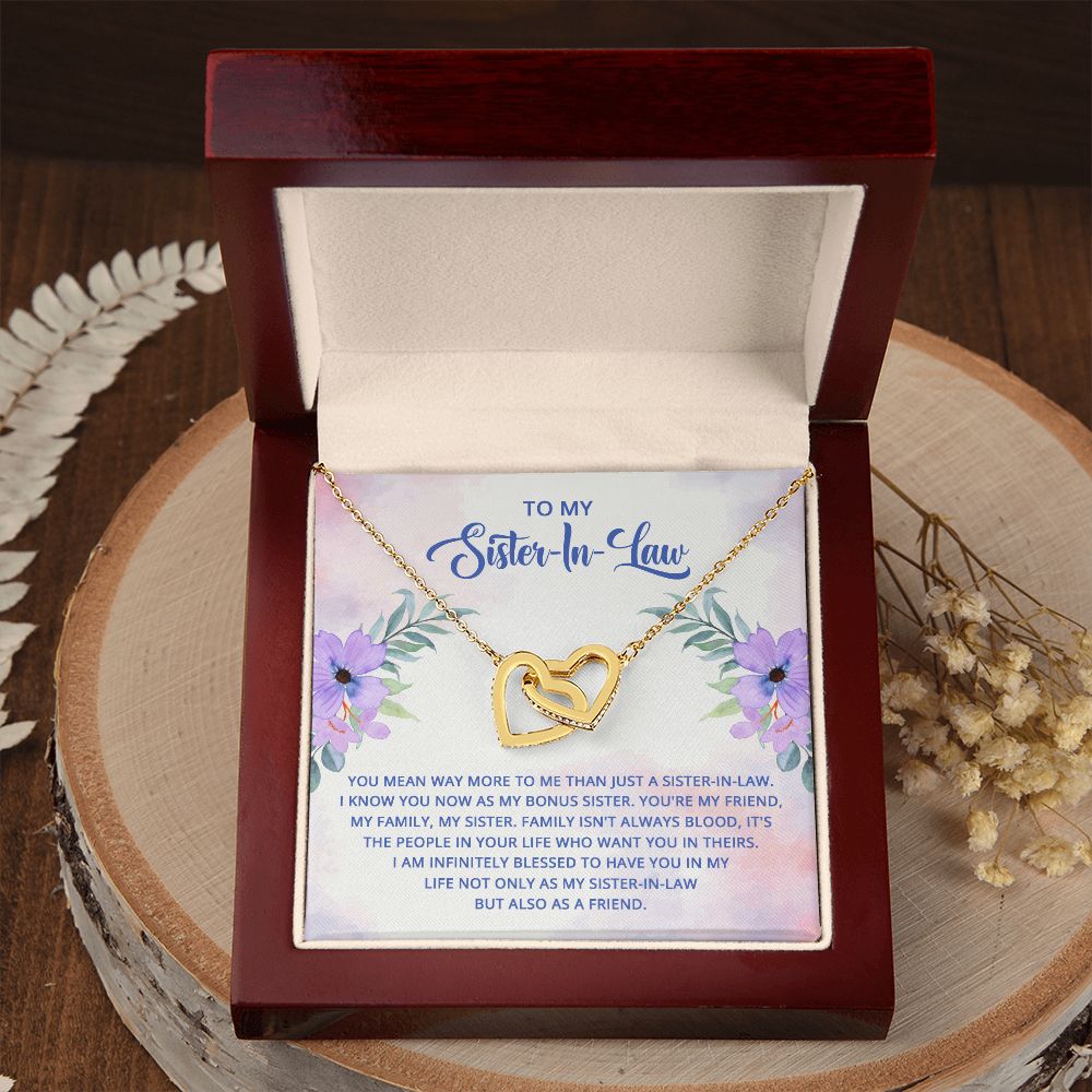 To My Sister-In-Law I Know You Now as My Bonus Sister Inseparable Necklace-Express Your Love Gifts