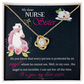 To My Sister My Dear Nurse Sister Infinity Knot Necklace Message Card-Express Your Love Gifts