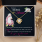 To My Sister My Dear Nurse Sister Infinity Knot Necklace Message Card-Express Your Love Gifts