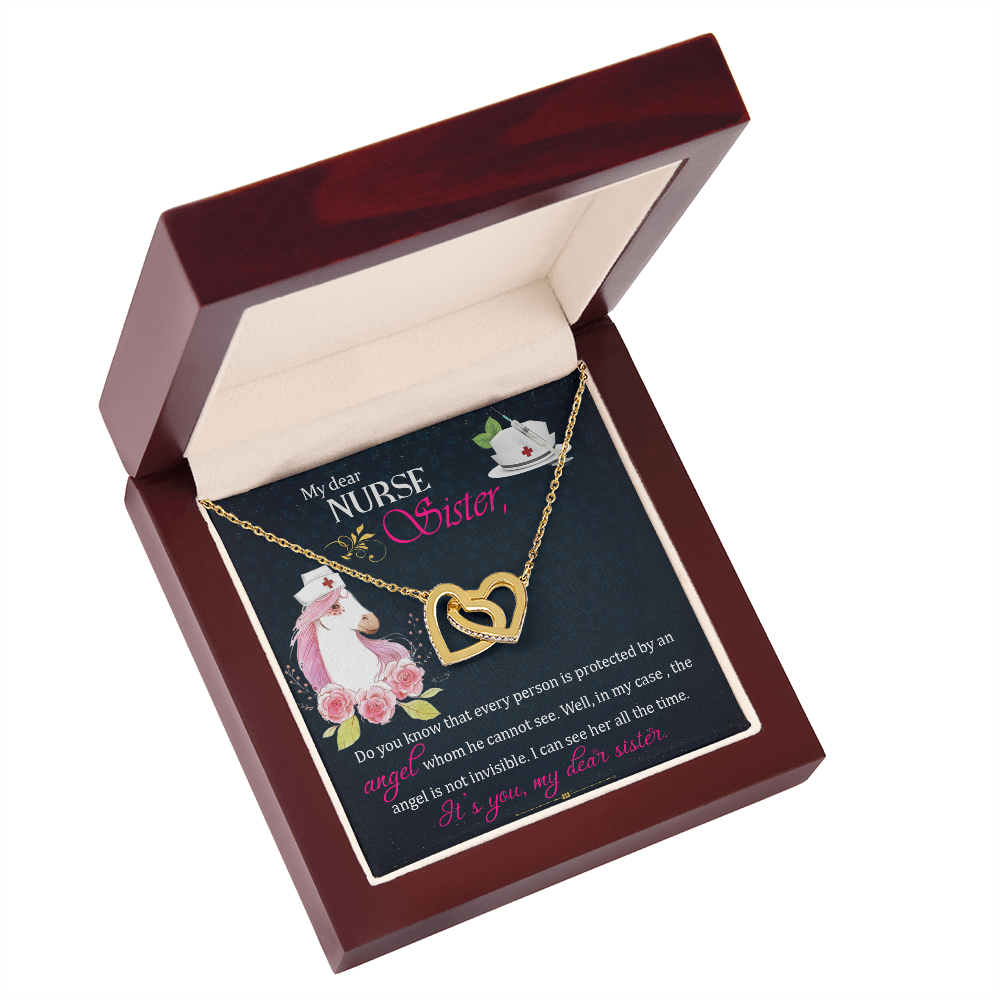To My Sister My Dear Nurse Sister Inseparable Necklace-Express Your Love Gifts