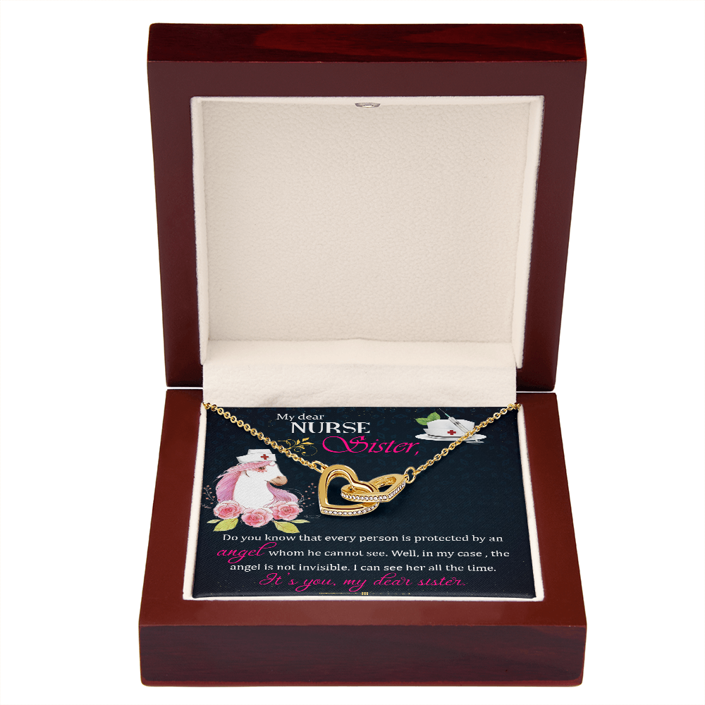 To My Sister My Dear Nurse Sister Inseparable Necklace-Express Your Love Gifts