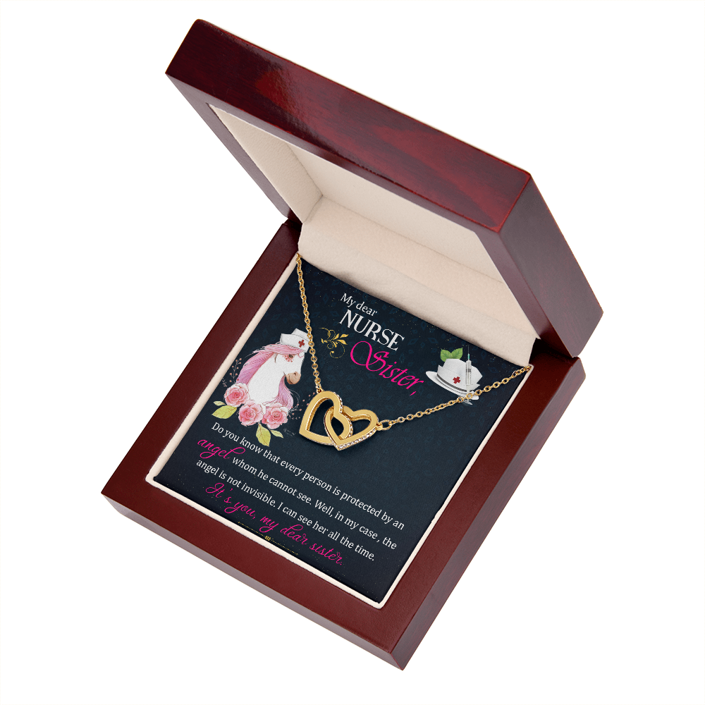 To My Sister My Dear Nurse Sister Inseparable Necklace-Express Your Love Gifts