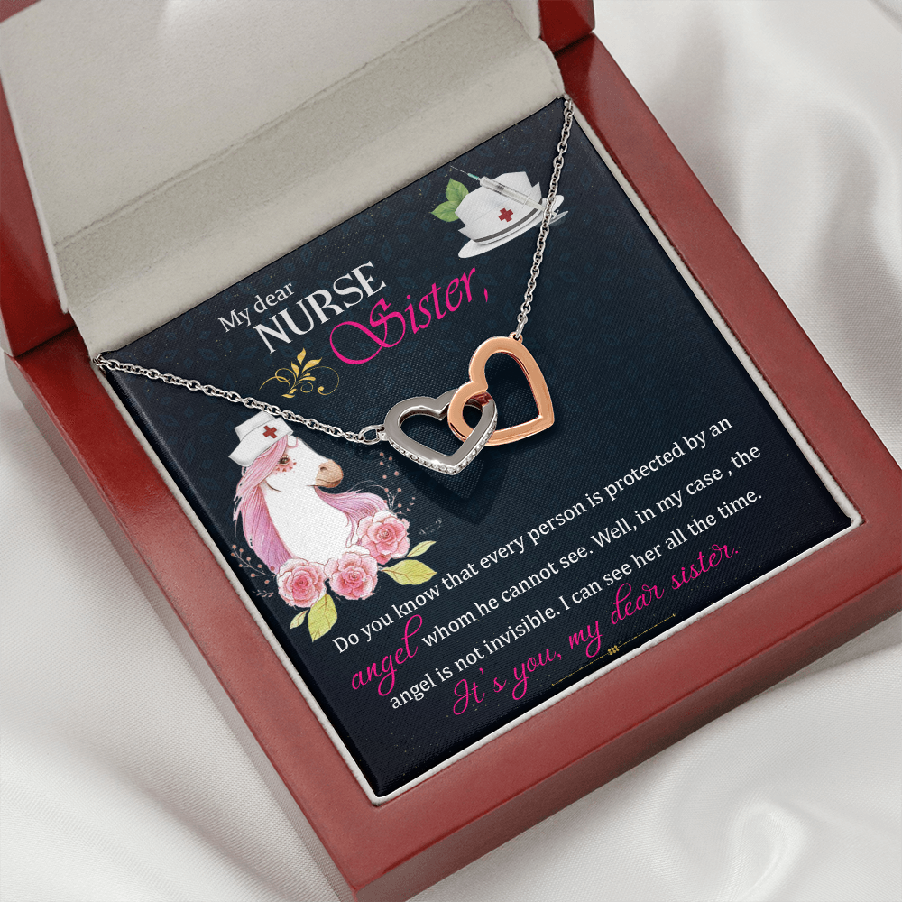 To My Sister My Dear Nurse Sister Inseparable Necklace-Express Your Love Gifts