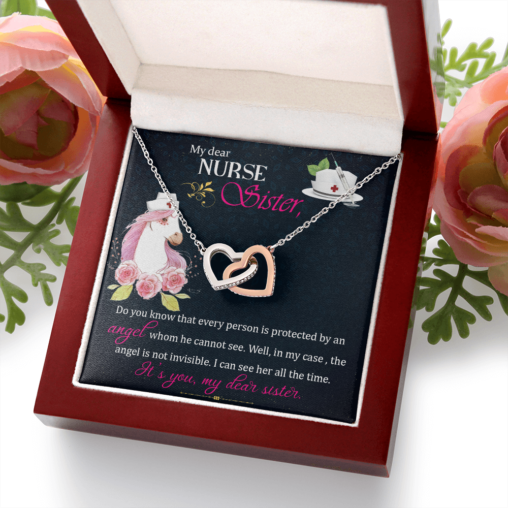 To My Sister My Dear Nurse Sister Inseparable Necklace-Express Your Love Gifts