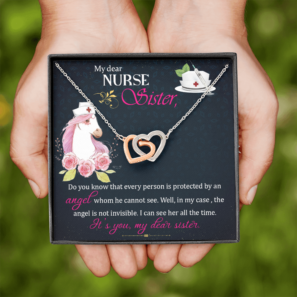 To My Sister My Dear Nurse Sister Inseparable Necklace-Express Your Love Gifts