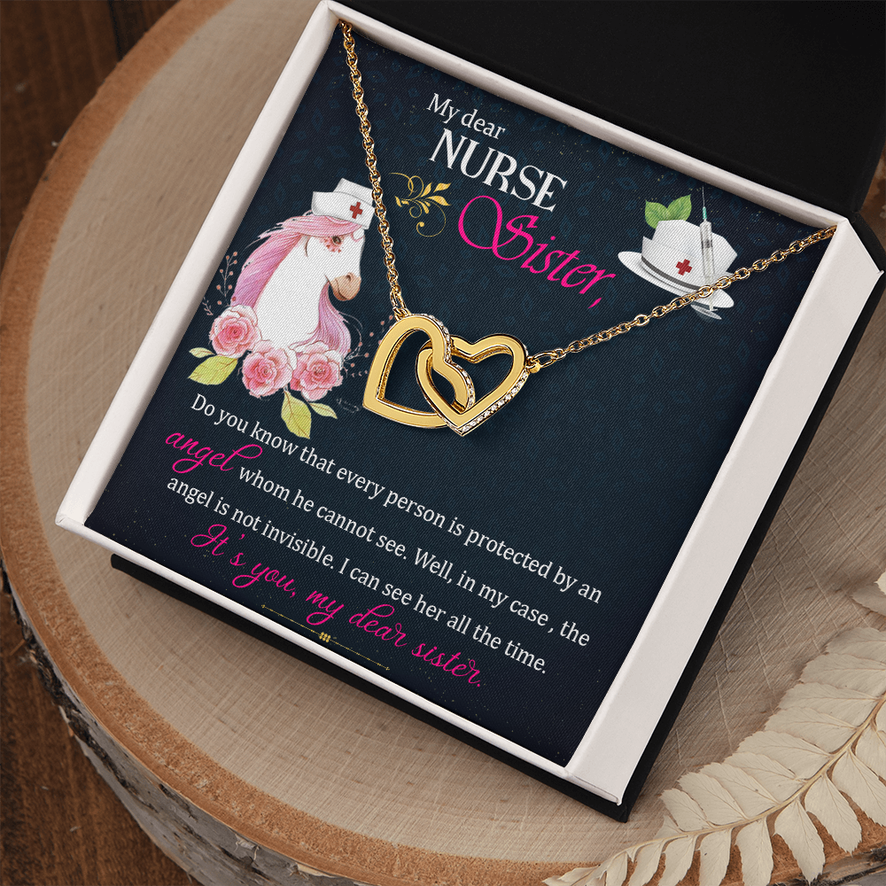 To My Sister My Dear Nurse Sister Inseparable Necklace-Express Your Love Gifts