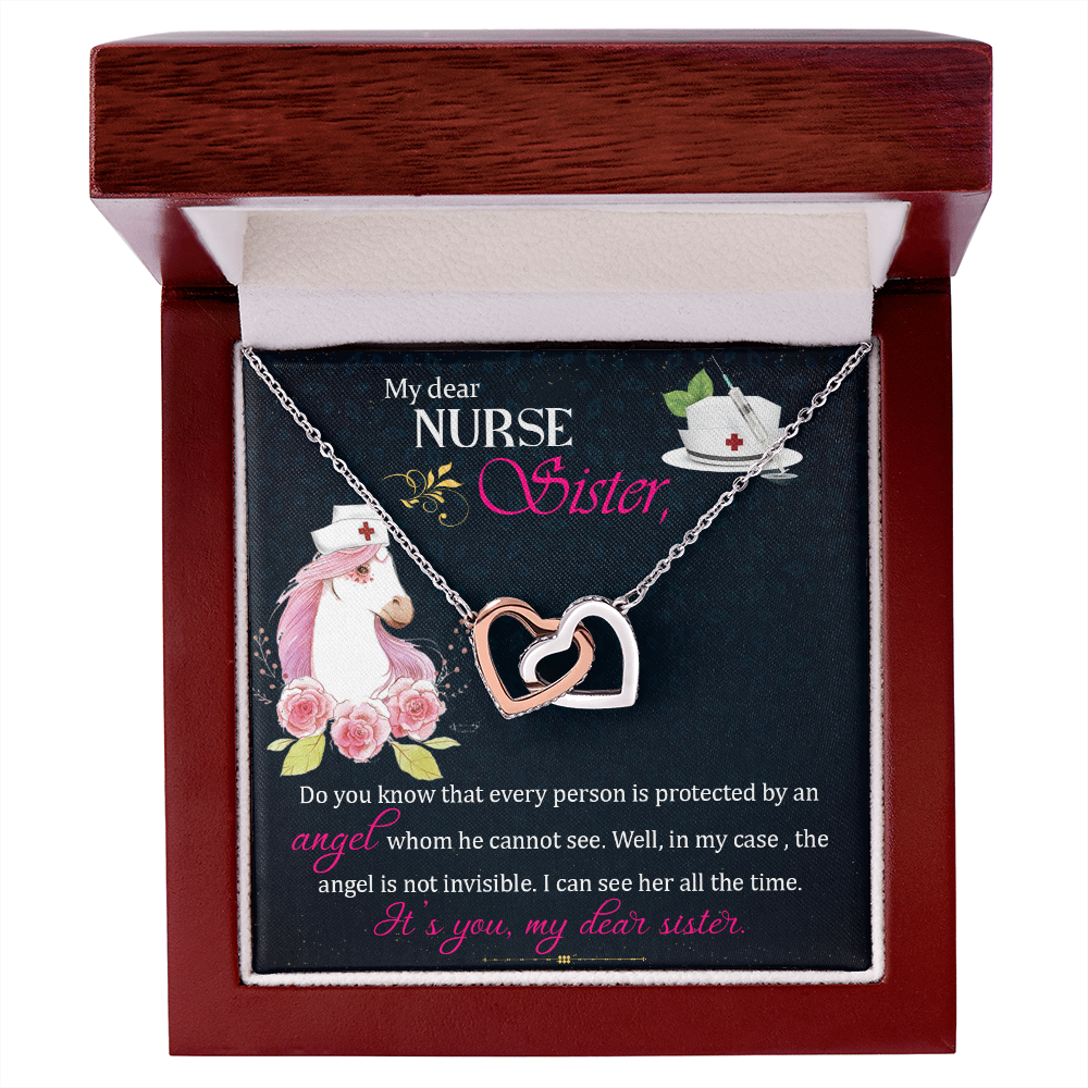 To My Sister My Dear Nurse Sister Inseparable Necklace-Express Your Love Gifts